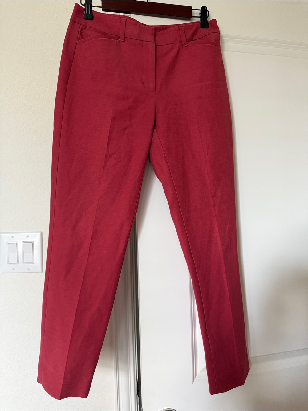 White House Black Market Rose-Red pants 4